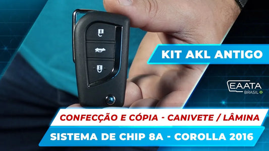 Cómo realizar la fabricación y copia de llave tipo navaja / lámina del sistema de chip 8A – Kit antiguo