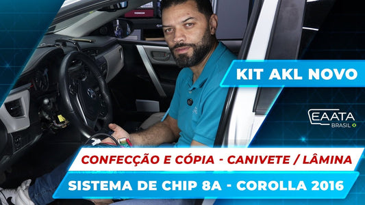 Cómo realizar la fabricación y copia de llave tipo navaja / lámina del sistema de chip 8A – Kit nuevo